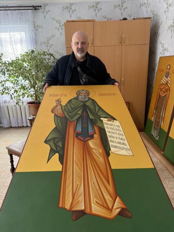 Икона написана для Серафимовского храма, город Таганрог, Ростовская область.