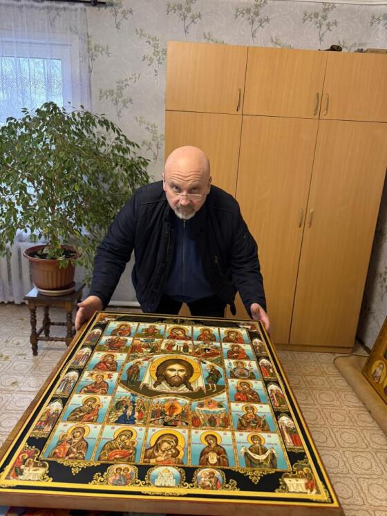 Готов еще один шедевр. Икона-домашний иконостас.