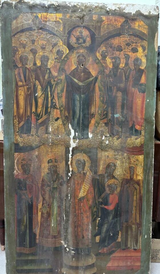 Покров Пресвятой Богородицы, для храма свт. Николая Чудотворца в Медногорске, на завершающей стадии.